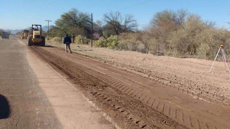 Advierten por obras en tramos de la Ruta 60 en Tinogasta