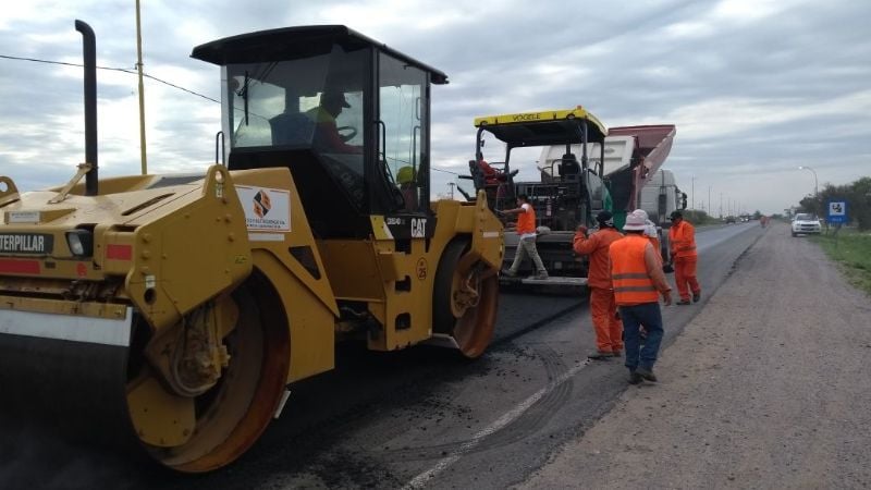 Repavimentación en la ruta 60