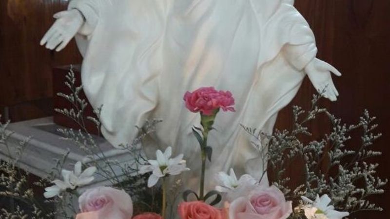 La comunidad de Santa Teresita celebró a la Virgen de la Sonrisa