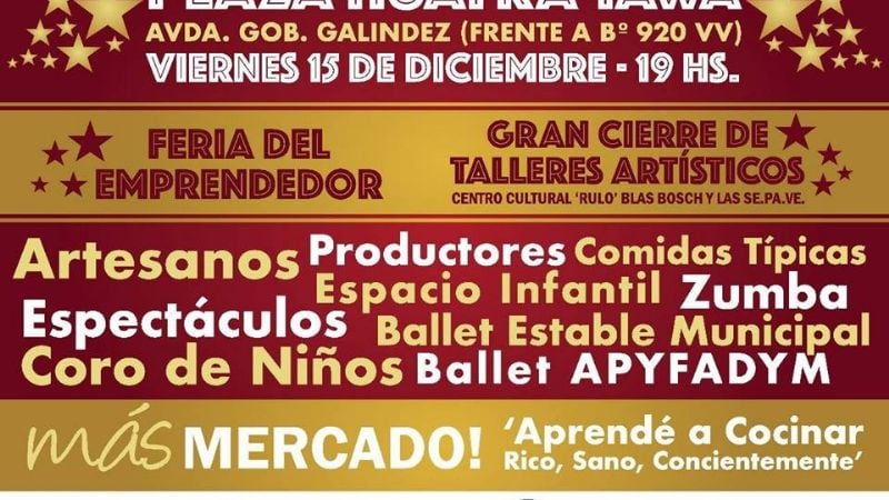 La plaza Huayra Tawa será escenario de un gran evento