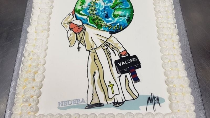 El Papa Francisco celebró sus 81 años con una pizza gigante