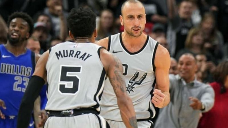 Ginóbili se vistió de héroe en otro éxito de los Spurs