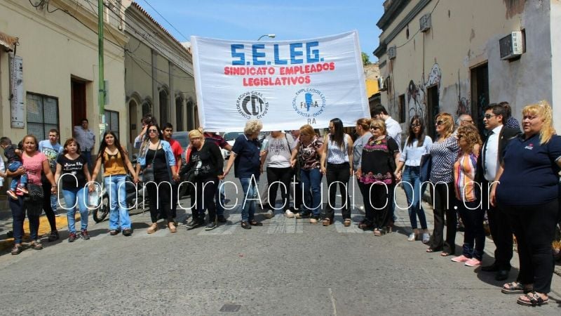 Protesta en Catamarca en contra de la reforma previsional