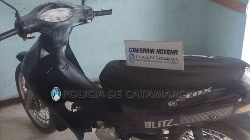 Recuperan una moto robada en el sur de la Capital