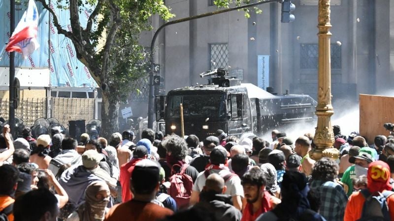Los incidentes en el Congreso dejaron 88 policías y 50 civiles heridos