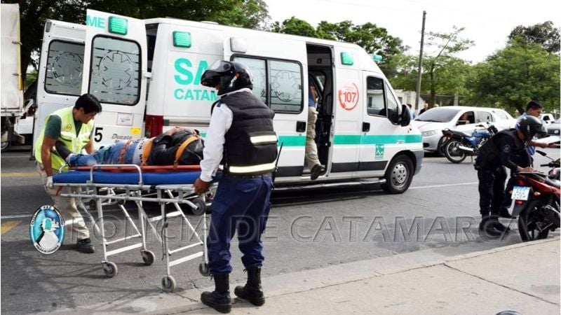 Motociclista lesionado tras derrapar en la Capital