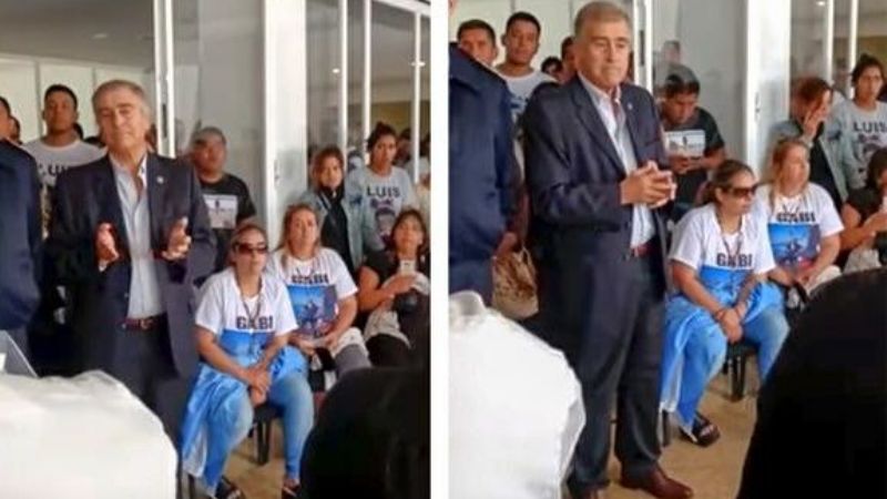 Aguad lo pasó mal con familiares de los 44 marinos