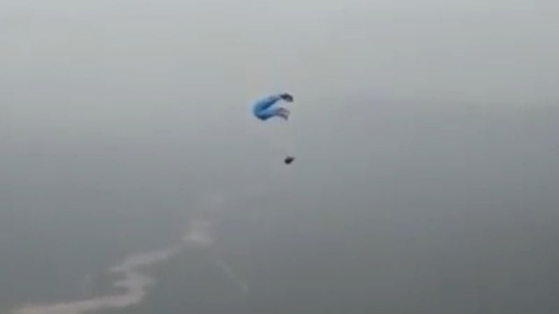 Así fue el accidente del parapentista que se salvó de milagro