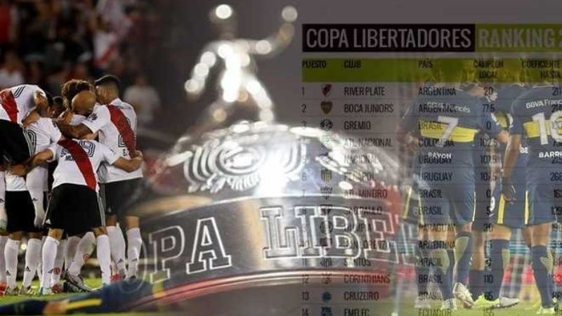 River el mejor equipo en el ranking de la Conmebol