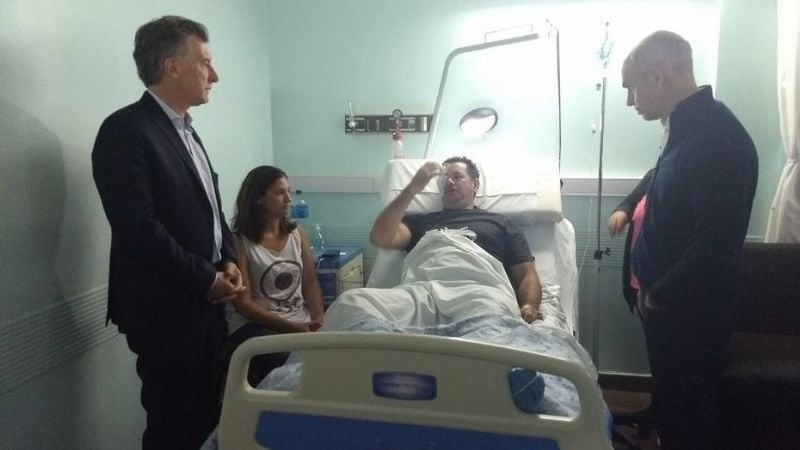 Macri se burló de un policía que perdió un ojo