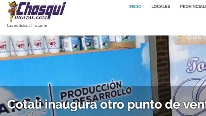 Catamarcactual saluda al "Chasquidigital"