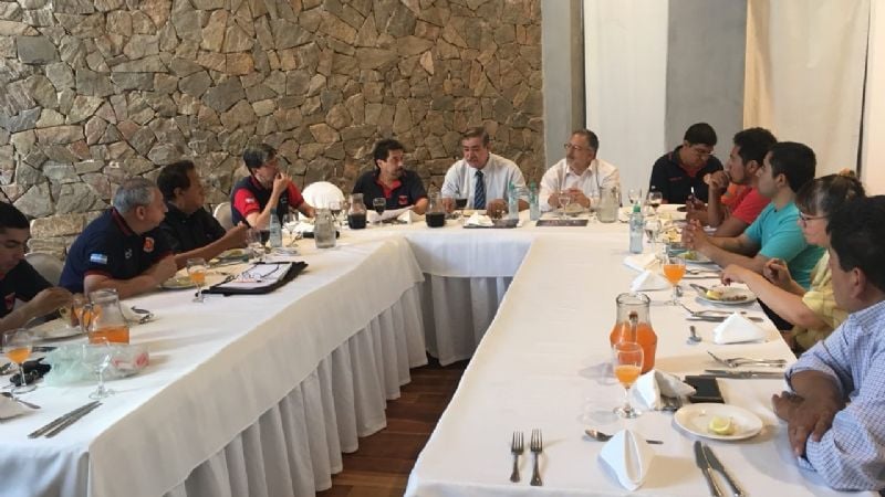 Solá Jais se reunió con la Federación de Bomberos Voluntarios