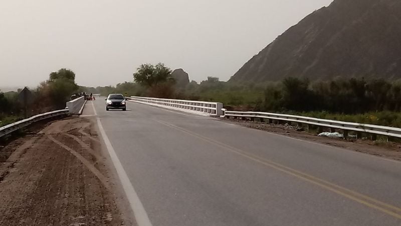 Habilitaron el tránsito por Ruta 60 sobre el río Colorado