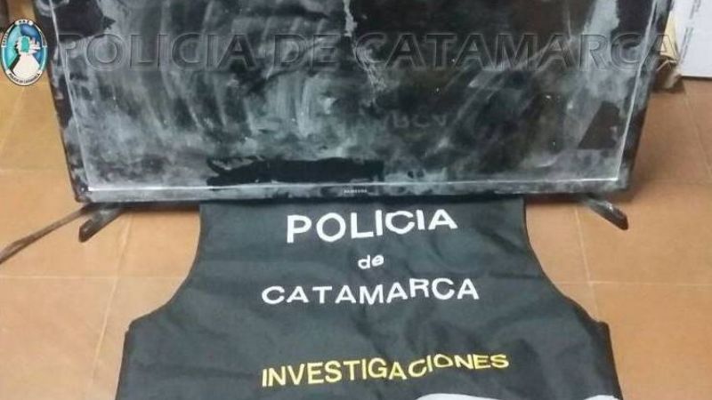 Recuperan un televisor robado