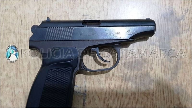 Le secuestran una pistola de aire compromido