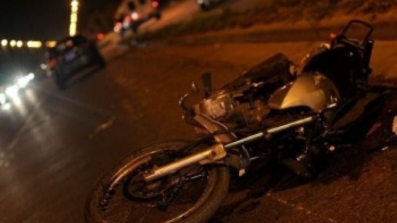 Choque de motos en el centro