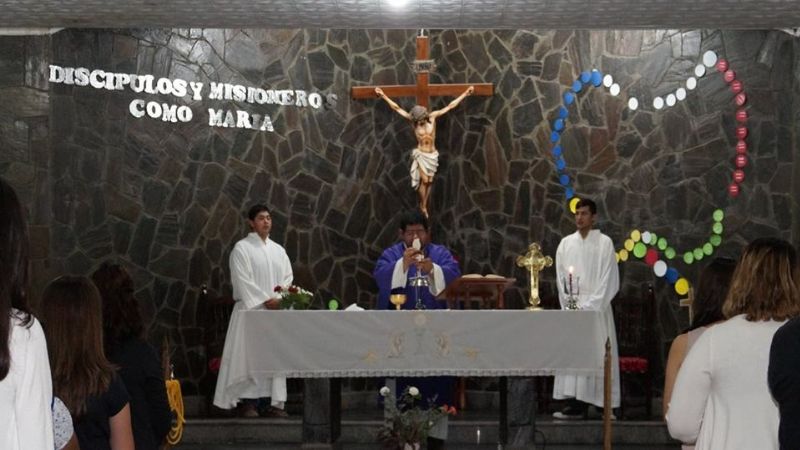Embarazadas bendecidas en la fiesta de la Virgen de la Dulce Espera