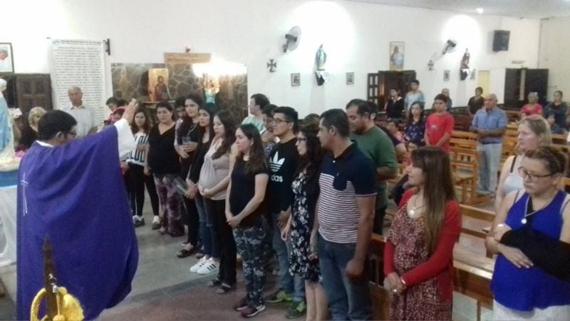 Embarazadas bendecidas en la fiesta de la Virgen de la Dulce Espera