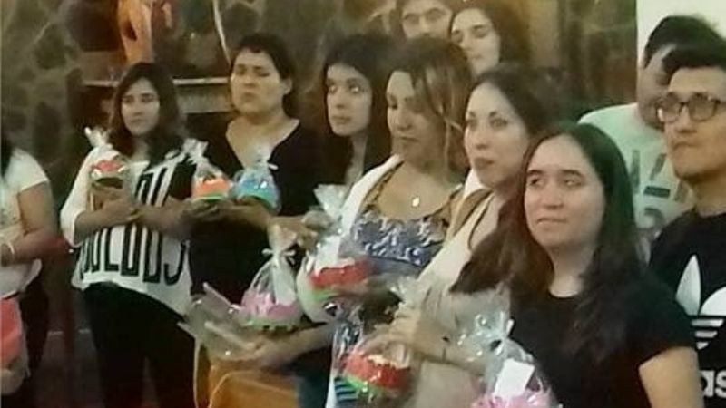 Embarazadas bendecidas en la fiesta de la Virgen de la Dulce Espera