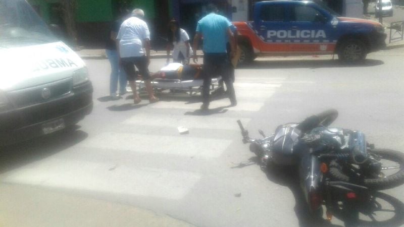 Varios accidentes en Recreo, con un motociclista fracturado