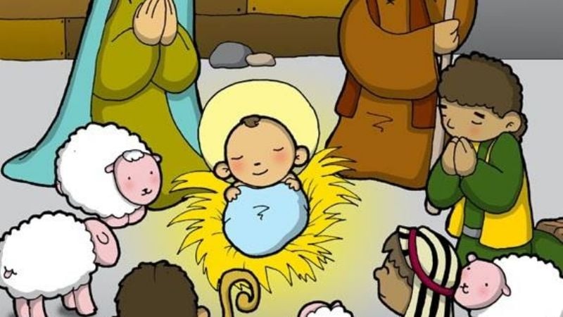 Pesebre viviente en Fray Mamerto Esquiú