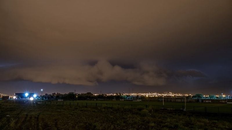 Así llegaba la fuerte tormenta a la Capital