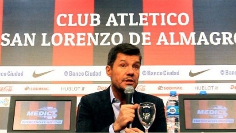 Tinelli se aleja del fútbol de San Lorenzo