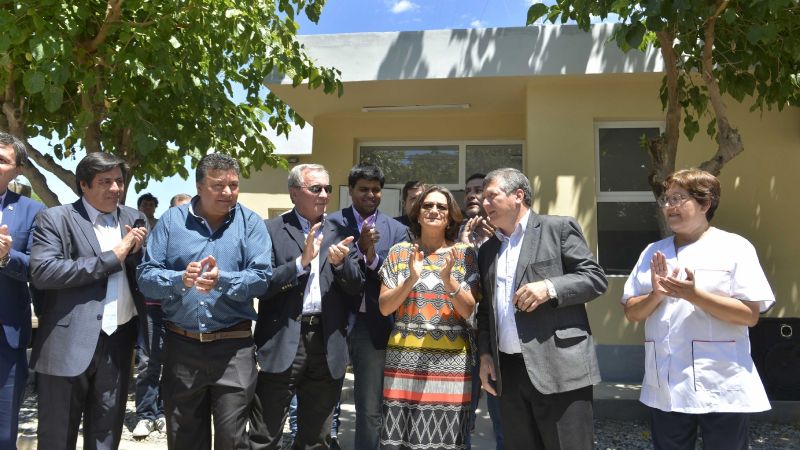 Lucía inauguró las obras del CAPS de Huillapima