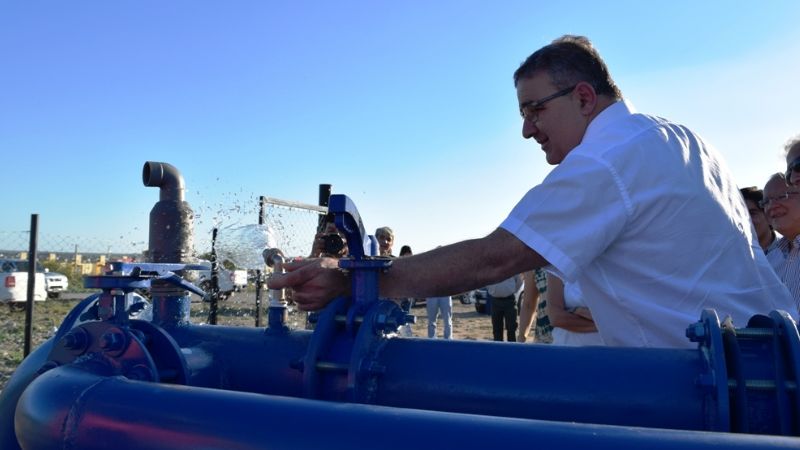 Ya están listas las dos cisternas de agua para vecinos del Loteo Parque Sur