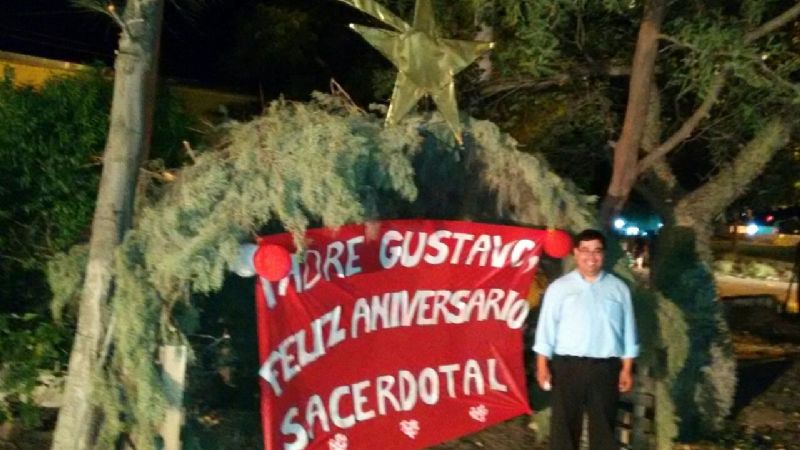 Celebraron los 13 años de labor sacerdotal del Padre Gustavo Flores