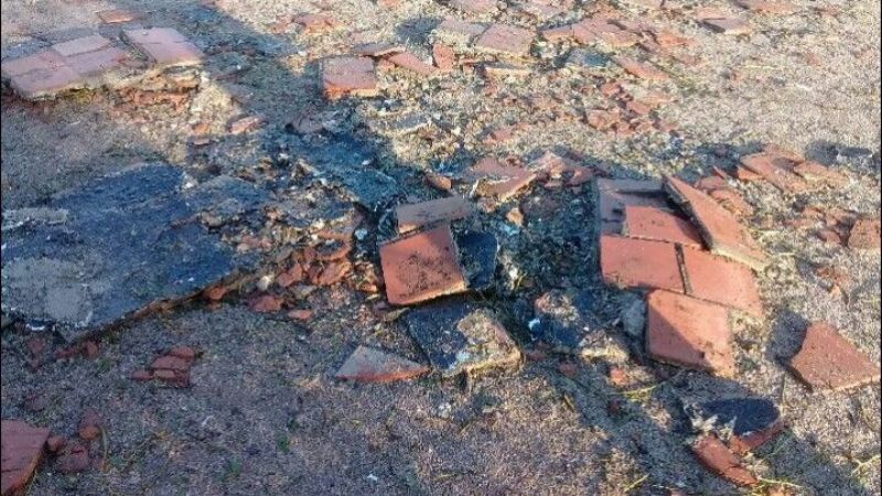 Así quedó la Escuela N°279 de La Guardia tras el temporal