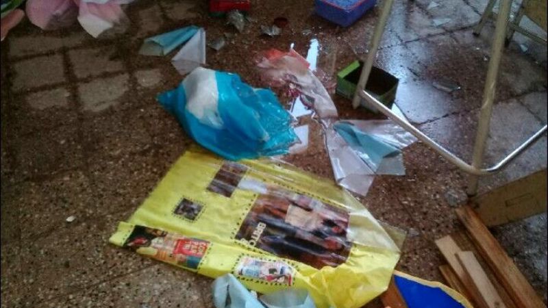 Así quedó la Escuela N°279 de La Guardia tras el temporal