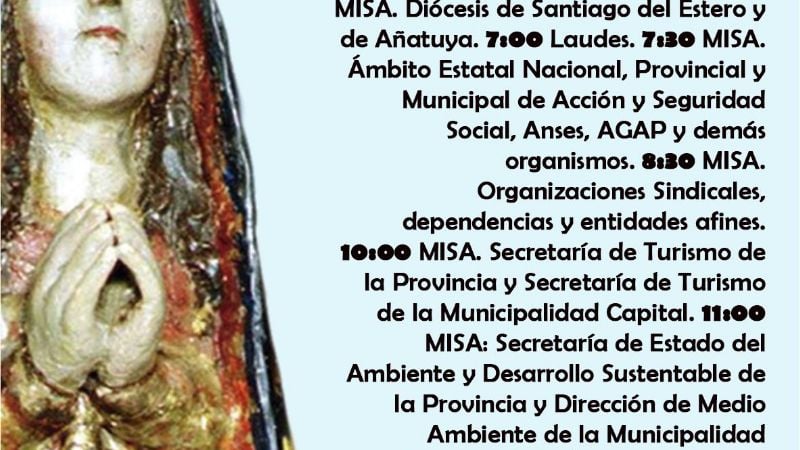 Actividades marianas para hoy martes