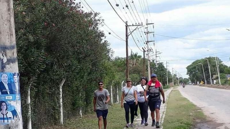 Cientos de peregrinos parten desde Recreo