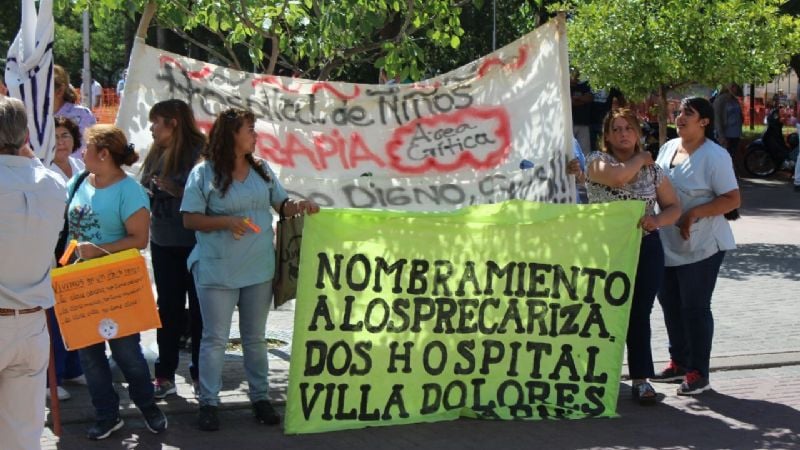 Protesta de trabajadores en contra de la reforma laboral