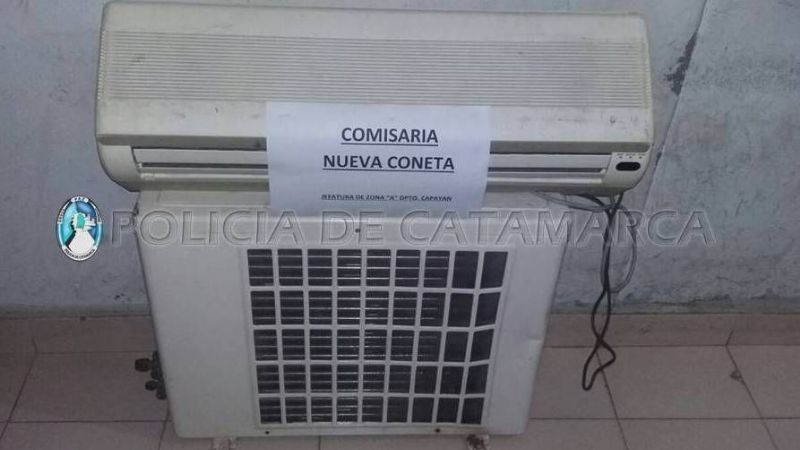 Recuperan un aire acondicionado robado en Nueva Coneta