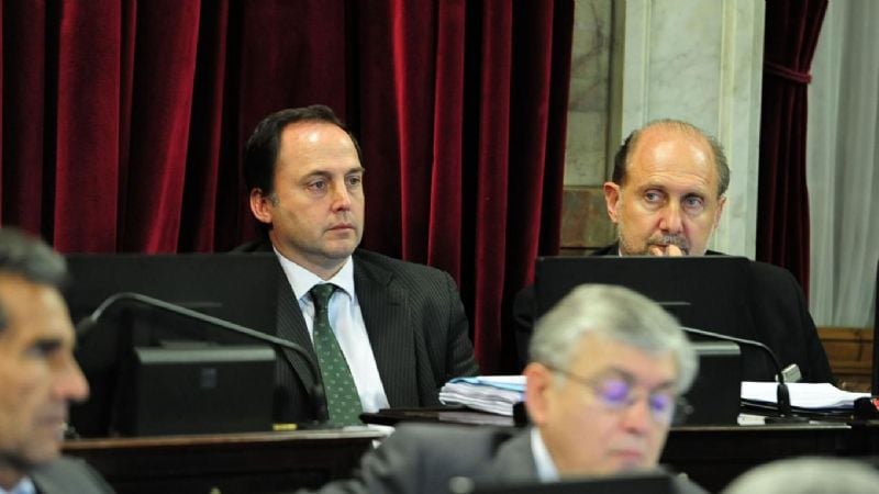 Mera y Blas, lejos de Cristina en el Senado