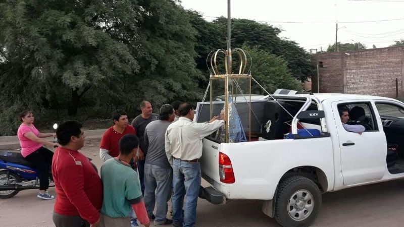 Partió hacia la Catedral la peregrinación de Recreo