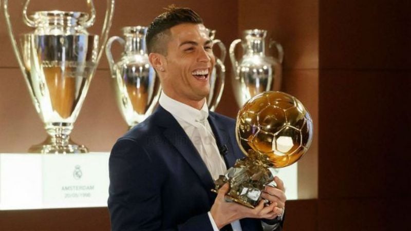 Cristiano Ronaldo consiguió su quinto Balón de Oro