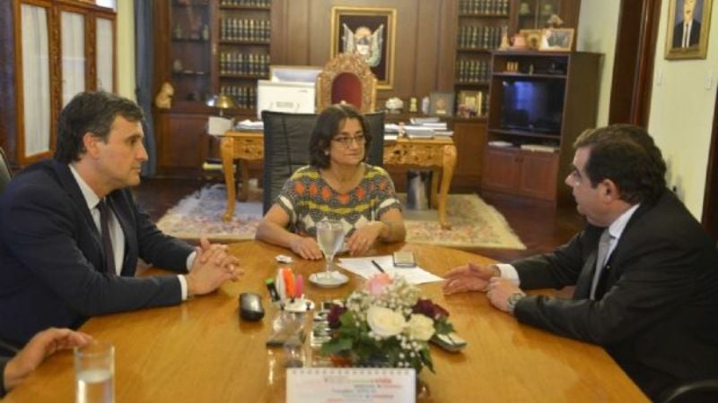 La Gobernadora recibió a Jalil y a López Rodríguez