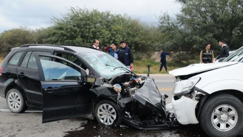 Choque en el departamento Paclín