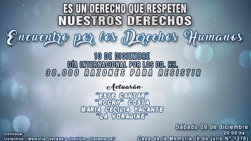 Hoy, Encuentro Musical por los Derechos Humanos
