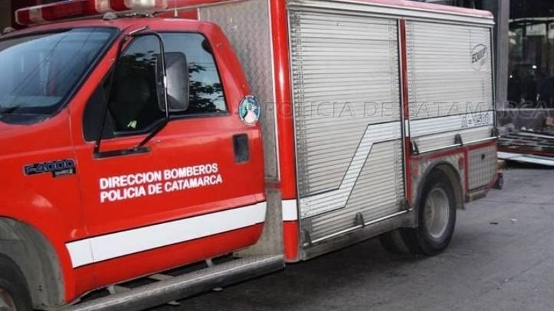 Se incendió un auto en el centro