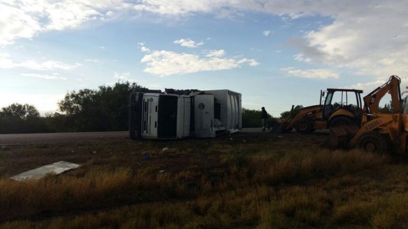 Volcó un camión de Higiene Urbana