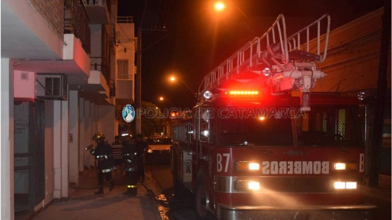Incendio en el ascensor de un edificio céntrico