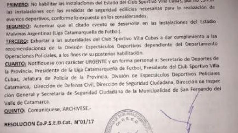 La inhabilitación de “la Leonera” no fue un acto apresurado