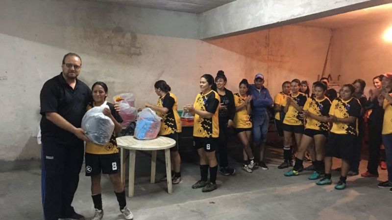 Premiación del fútbol femenino de Belén