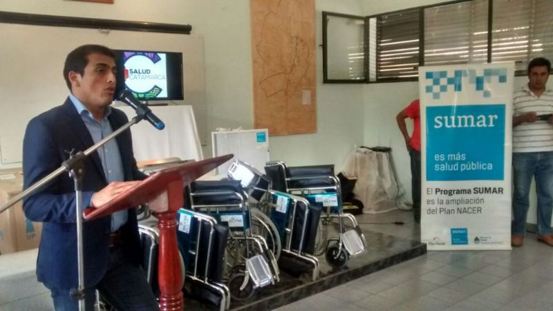 Entregaron insumos del SUMAR en Santa María