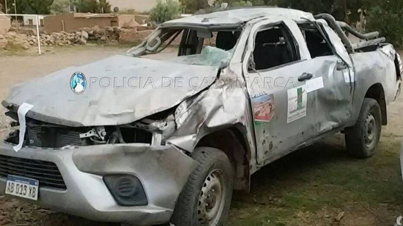 Volcó una camioneta en Antofagasta de la Sierra