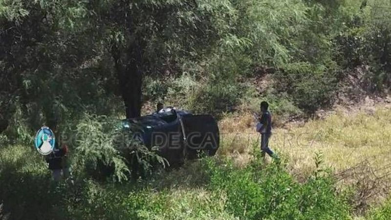 Vuelco en la Ruta Provincial N°1